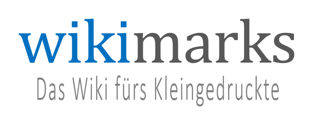 Logo wikimarks mit weissem Hintergrund
